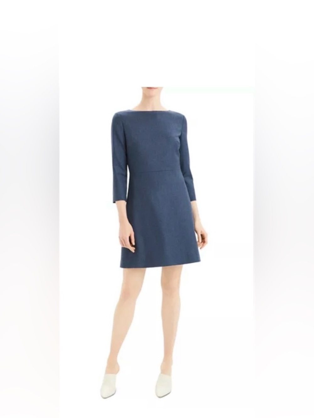 Theory Kamillina Boatneck 3/4 sleeve Dress- 6